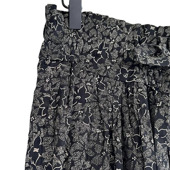 𝅺isabel Marant Etoile Pants 100% Cotton Black‎ Floral Size 38 (FR), M (US) - Picture 6 of 12